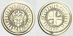 20010001-Neubrandenburger-Muenzverein-Replik-Neubrandenburger-Witten-Stierkopf-Langkreuz-Mecklenburg-Oerzen-455-Silber